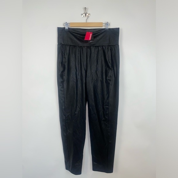 Commando Faux Leather Tapered Pant SLG65 Black XL - Picture 3 of 13
